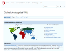 Tablet Screenshot of anabaptistwiki.org